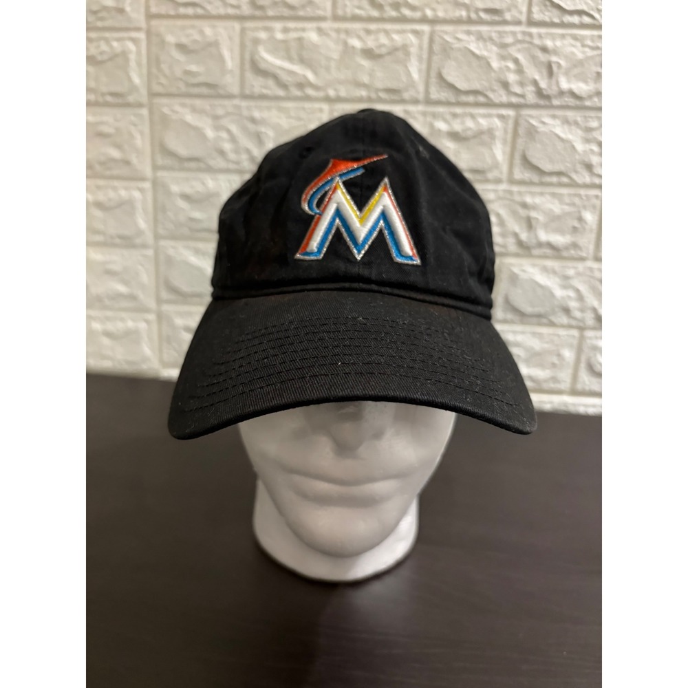 New Era 9TWENTY Miami Marlins Black Adjustable Hat Baseball Cap‎ Womens